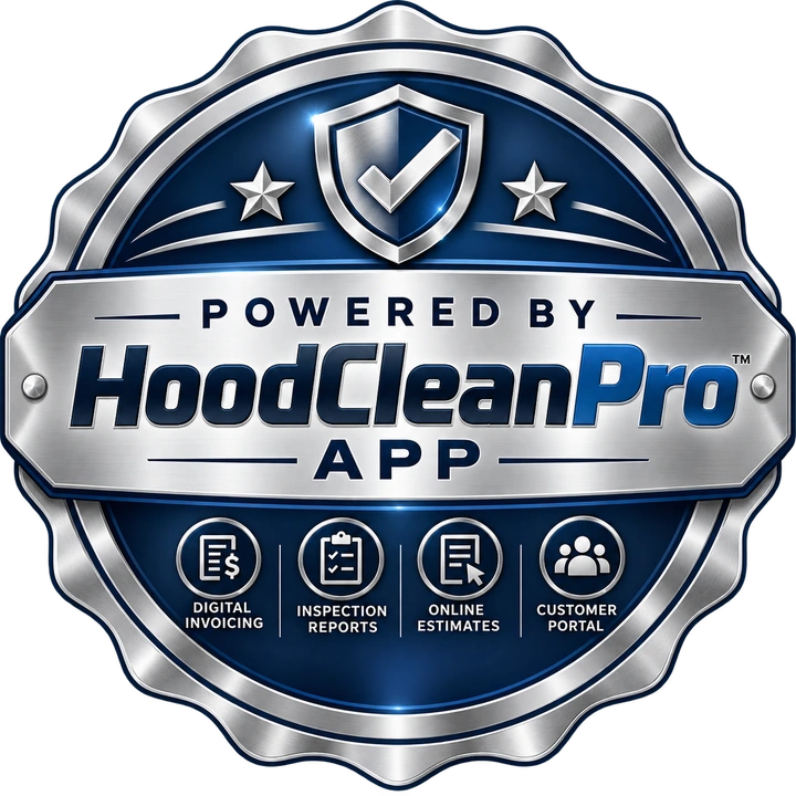 Powered by HoodCleanPro App — digital invoicing, inspection reports, online estimates and customer portal